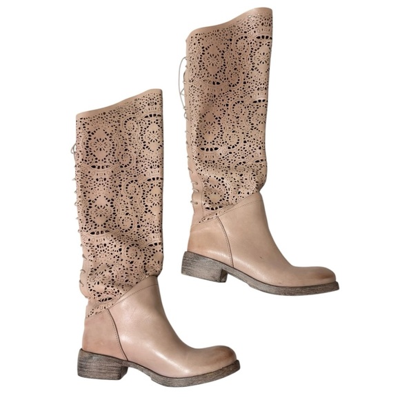 Sundance Lucera Lace Cutout Boots - Picture 3 of 10